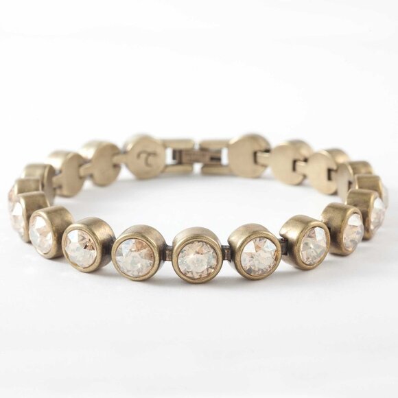 GOLDEN SHADOW Ice Bracelet by Touchstone Crystal by Swarovski ✨ New in‎ box - Picture 1 of 2